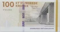 Danimarca 100 Kroner - Bridge - Jug - 2009 (2020-2024) - Serial G2