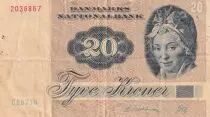 Danimarca 20 Kroner - Pauline Tutein - Birds - 1987 - Serial C6 - P.49g