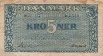 Danimarca 5 Kroner - 1944 - P.35