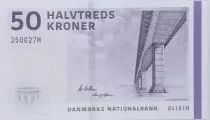 Danimarca 50 Kroner - Bridge - Jug - 2016 - Serial 350027