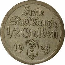 Danzig - 1/2 Silver Gulden - 1923 Utrecht