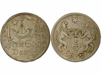 Danzig - Silver Gulden - 1923 Berlin