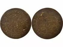 Dauphin&eacute; - Brass Counter Token - XVth Century, Pierced