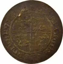 Dauphin&eacute; - Brass Counter Token - XVth Century, Pierced