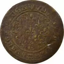 Dauphin&eacute; - Brass Counter Token - XVth Century, Pierced