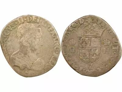 Dauphine, Francis II - Silver Teston, in the name of Henri II - 1560 Z Grenoble
