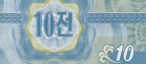 Democratic People´s Republic of Korea 10 Chon - Blue - 1988 - AU+ - P.25