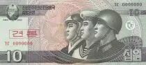 Democratic People´s Republic of Korea 10 Won - Soldiers - 2009 - SPECIMEN