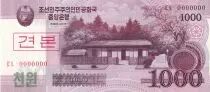 Democratic People´s Republic of Korea 1000 Won - House - 2008 - Specimen