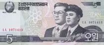 Democratic People´s Republic of Korea 5 Won - Student - Barrage - 2002 - UNC - P.58