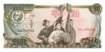 Democratic People&acute;s Republic of Korea 50 Won Soldier - Torch, red book - 1978