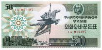 Democratic People´s Republic of Korea 50 Won Statue Chollima - 1988