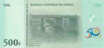Demokratische Republik Kongo 500 Francs 2010 -  Harbour, Bridge  - 50th Ann of independance