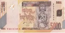 Demokratische Republik Kongo 5000 F Statue - Zebras
