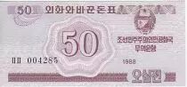 Demokratische Volksrepublic Korea 50 Chon Pink