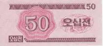 Demokratische Volksrepublic Korea 50 Chon Pink