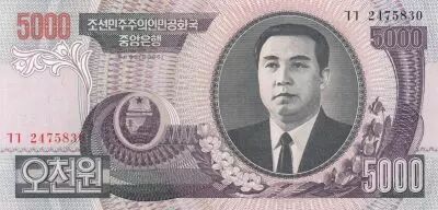 Demokratische Volksrepublic Korea 5000 won - Kim Il Sung - 2006