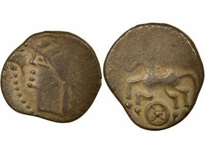 Denarius VOL with Horse and Wheel - 80 / 75 BC