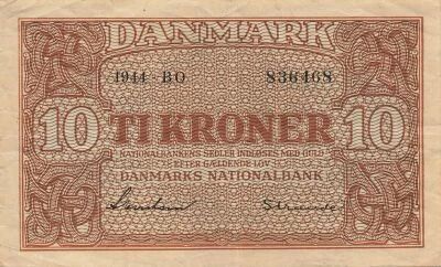 Denmark 10 Kroner - 1944 - P.36