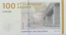 Denmark 100 Kroner - Bridge - Jug - 2015 - Serial 2163