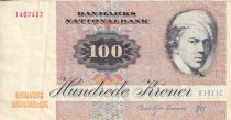 Denmark 100 Kroner - Jens Juel - Butterfly - 1991 - P.51u