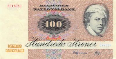 Denmark 100 Kroner - Jens Juel - ND (1990) - P.51f