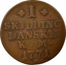Denmark Christian VII - Skilling - 1771 (1780 / 1785) Altona