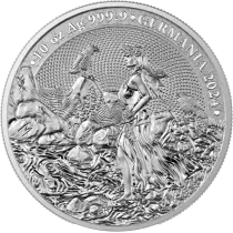 Deutschland  10 ONCES Silver GERMANIA 2024 BULLION - 50 MARKS