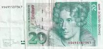 Deutschland (Bundesrepublik) 10 D Mark - Annette von Drosteh�lshoff - 1993 - VF - P39b