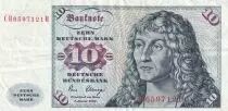 Deutschland (Bundesrepublik) 10 Deutsche Mark, Young man - Ship - 1980 - Serial CR