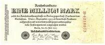 Deutschland 1 000 000 Mark 1923  - Various series and numbers - With letter