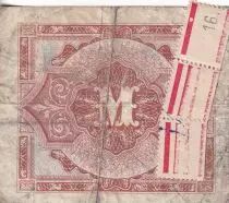 Deutschland 1 Mark AMC - blue on lt blue - 1944 - 9 digit with F - P.193a