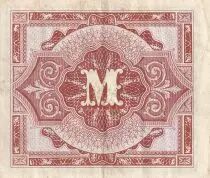 Deutschland 1 Mark AMC, blue on lt blue - 1944 9 digit with F - VF - P.192a