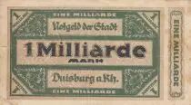 Deutschland 1 Milliarde Mark - State of Duisburg - 25-09-1923 - Number 562241
