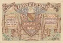 Deutschland 10 000 Mark - City of Manheim - Serial O - 1923
