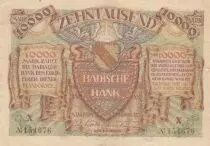 Deutschland 10 000 Mark - City of Manheim - Serial X - 1923