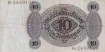 Deutschland 10 Mark - Head of man - 1924 - Serial K - P.175