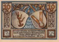 Deutschland 10 Pfennig - Forst (Lausitz) - Notgeld - 1921