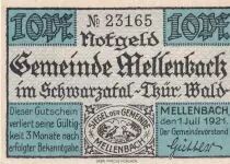 Deutschland 10 Pfennig - Mellenbach - Notgeld - 1921