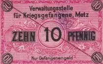 Deutschland 10 Pfennig - Rose - Metz - 1917