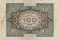 Deutschland 100 Mark - Bamberg horseman - 8 digit - 1920 - Serial P - P.69b