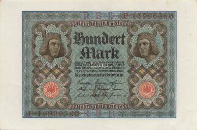 Deutschland 100 Mark - Reichsbanknote - 1920 - P.69