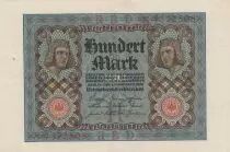 Deutschland 100 Mark Bamberg horseman - 1920 - P.69 - Serial X - XF