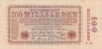 Deutschland 100 Milliarden Mark  - Reichsbanknote 1923 - Serial P.73