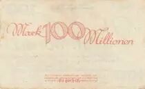 Deutschland 100 millionen Mark - City of Dresden - Reihe F - 1923