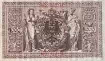 Deutschland 1000 Mark - Allegorical figures - Red seal - 1910 - 7 digit serial L