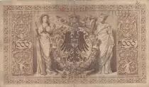 Deutschland 1000 Mark Red seal - 1906 - 6 digit - F - P 27