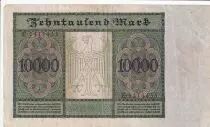 Deutschland 10000 Mark - Portrait of man by Durer - 1922 - Serial F letter E