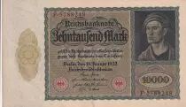 Deutschland 10000 Mark - Portrait of man by Durer - 1922 - Serial F