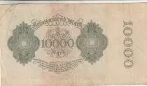Deutschland 10000 Mark Portrait of man by Durer - 1922 - aUNC - P.72 - Serial 13M